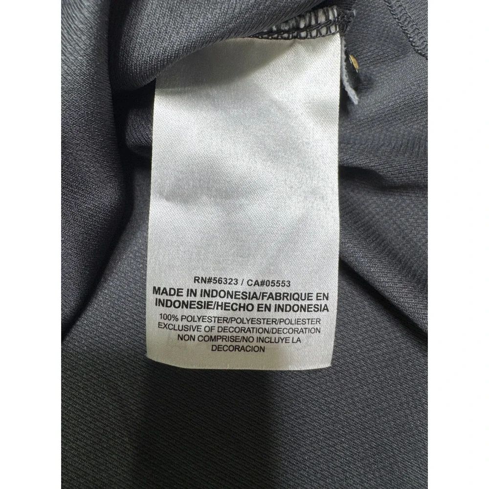 Nike Mens Carolina Panthers Super Bowl 50 Dri-FIT Polo Shirt Gray/Black Size L